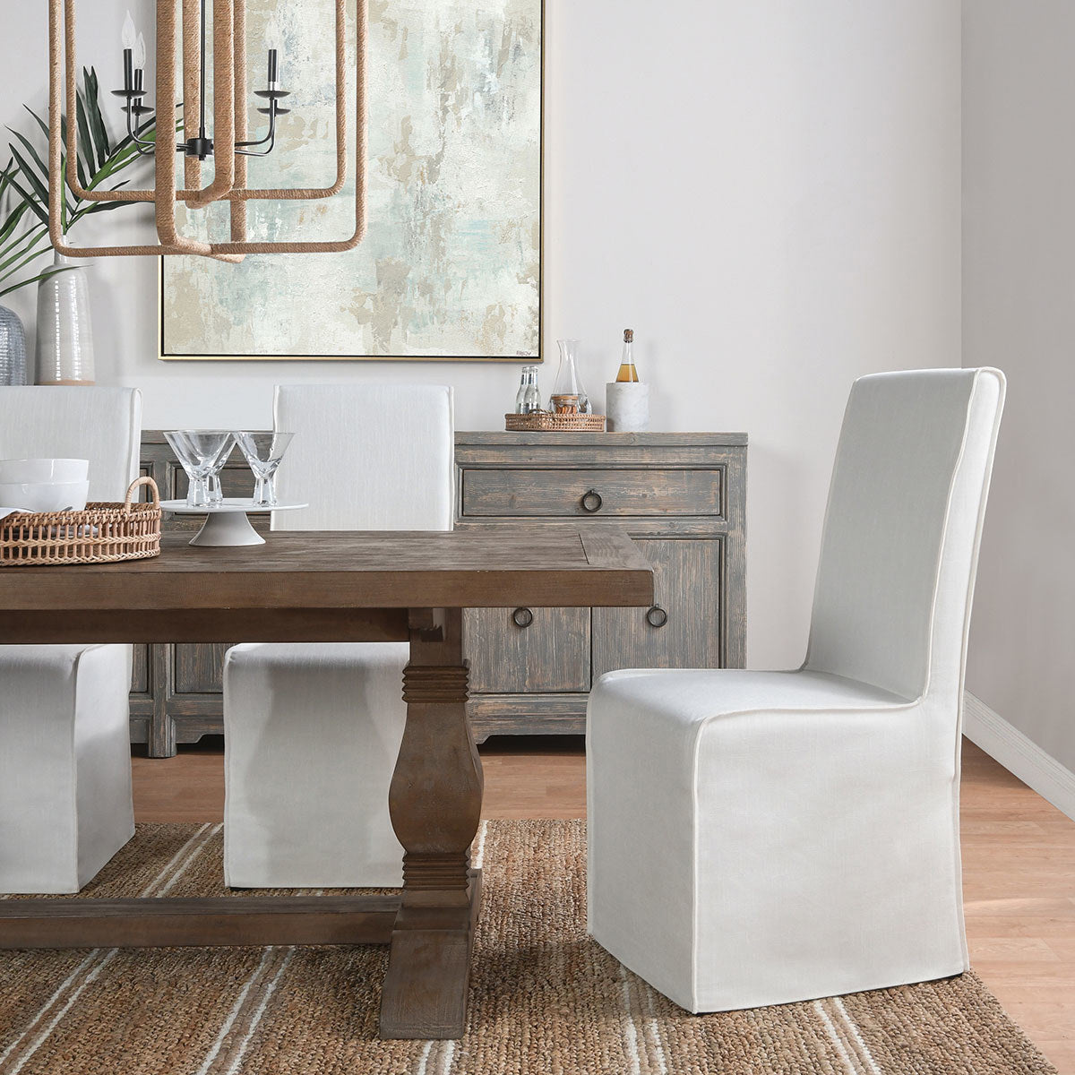 Classic Home Jordan Upholstered Dining Chair - Set of 2