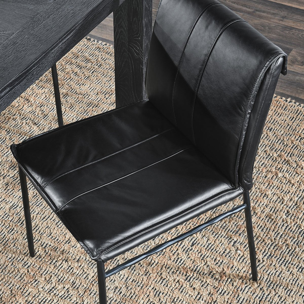 Classic Home Mayer Leather Dining Chair - Set of 2