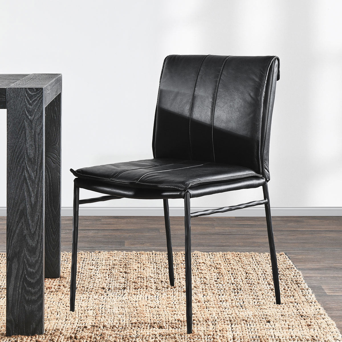 Classic Home Mayer Leather Dining Chair - Set of 2