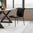 Classic Home Mayer Leather Dining Chair - Set of 2