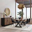 Classic Home Mayer Leather Dining Chair - Set of 2