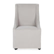 Classic Home Warwick Upholstered Rolling Dining Chair