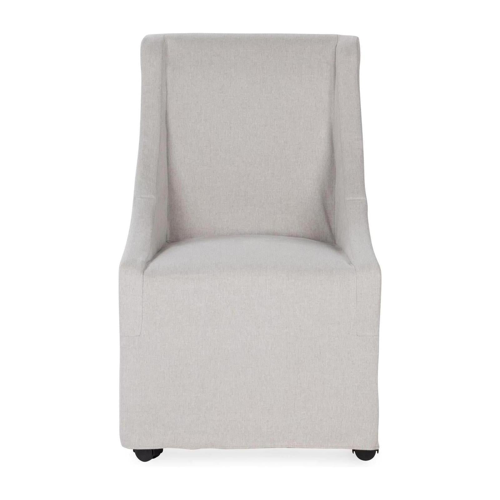 Classic Home Warwick Upholstered Rolling Dining Chair