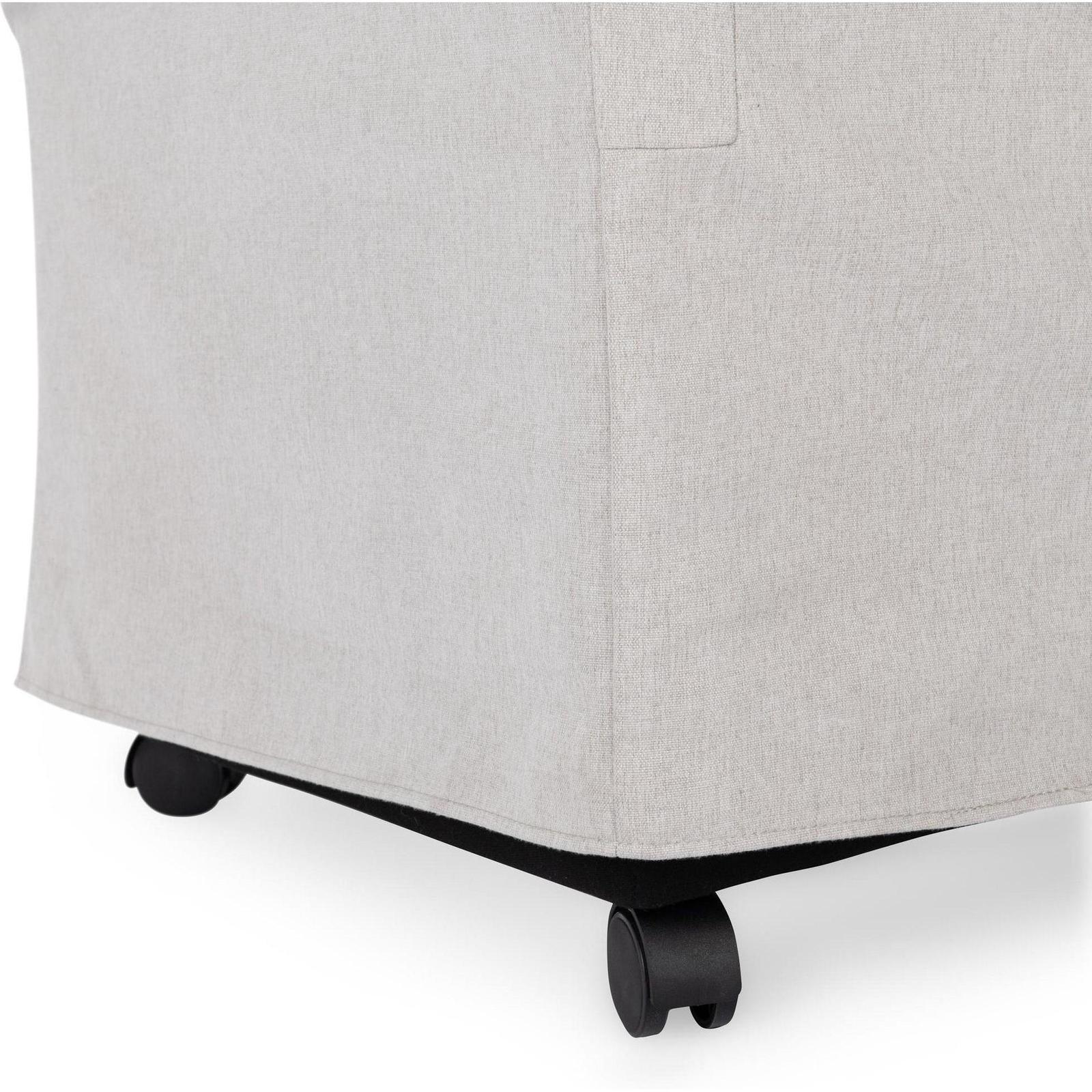 Classic Home Warwick Upholstered Rolling Dining Chair