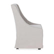 Classic Home Warwick Upholstered Rolling Dining Chair