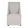 Classic Home Warwick Upholstered Rolling Dining Chair