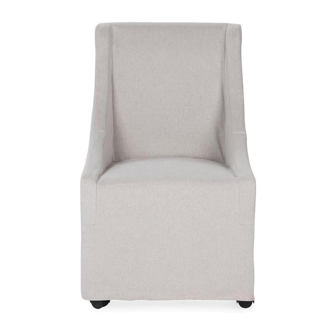 Classic Home Warwick Upholstered Rolling Dining Chair