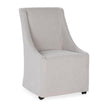 Classic Home Warwick Upholstered Rolling Dining Chair