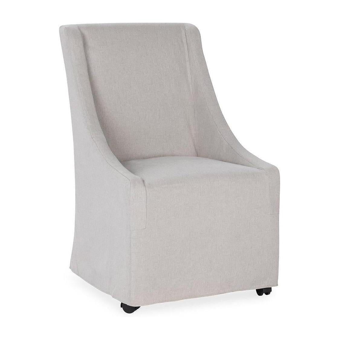 Classic Home Warwick Upholstered Rolling Dining Chair