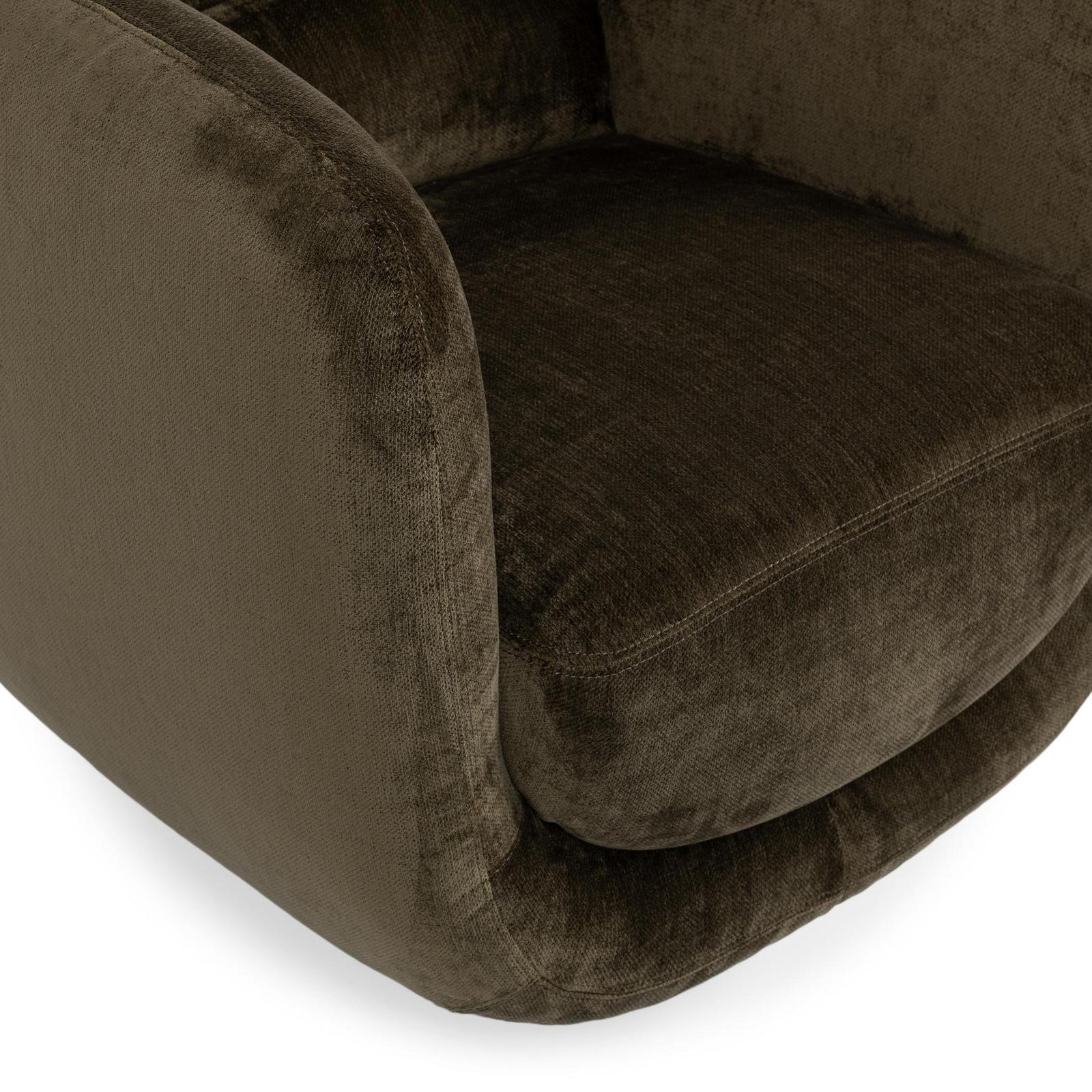 Classic Home Nico Upholstered Swivel Chair