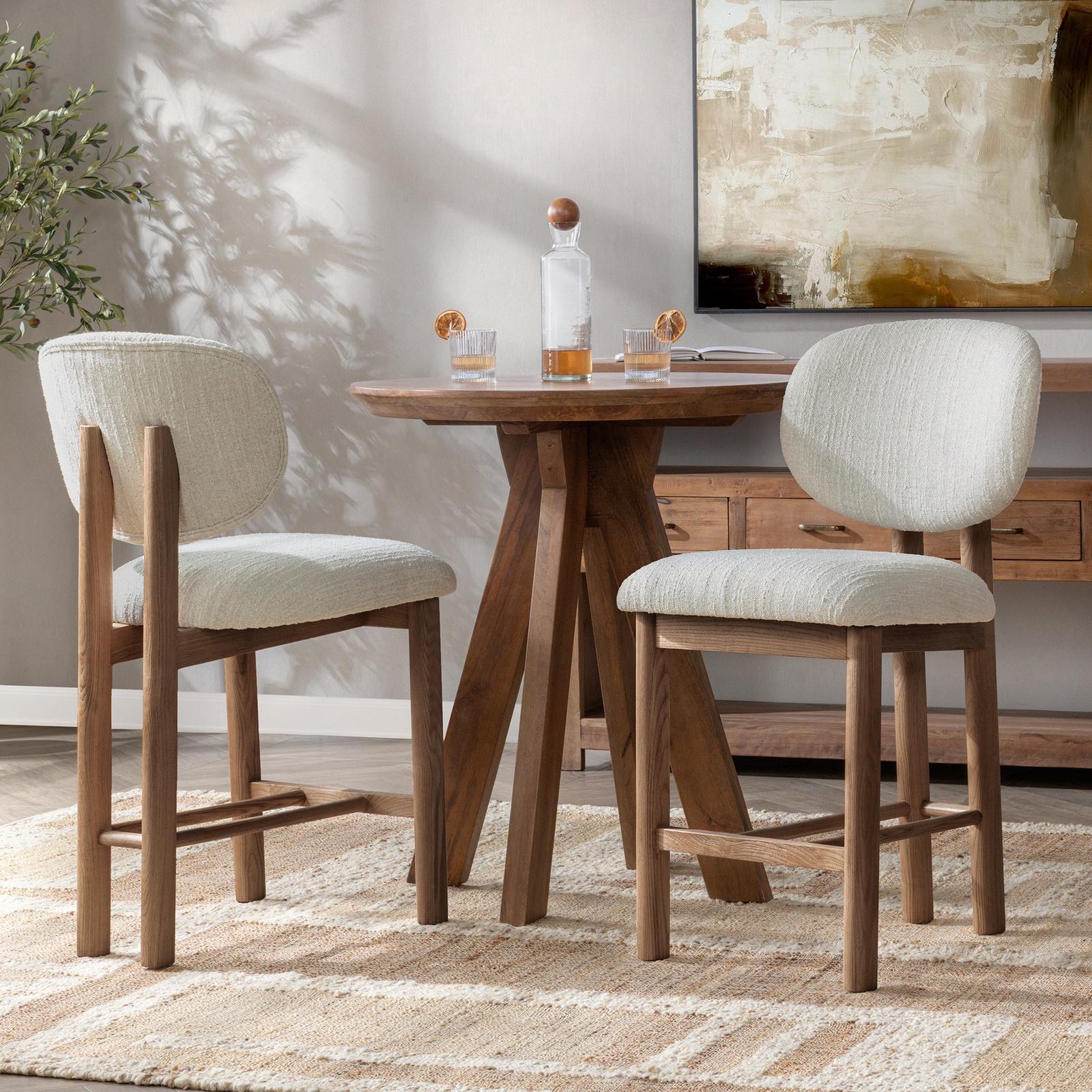 Classic Home Delancey Upholstered Counter Stool