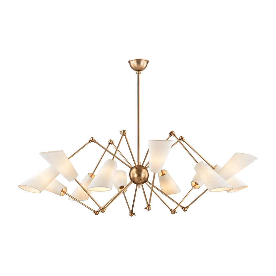 Hudson Valley Lighting Buckingham 12 Light 54 inch Chandelier Ceiling Light
