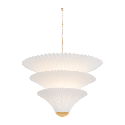Corbett Belluno 2 Light Vintage Gold Leaf Chandelier Ceiling Light