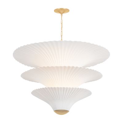Corbett Belluno 3 Light Vintage Gold Leaf Chandelier Ceiling Light