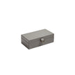 Global Views Dark Grey Marbled Leather D Ring Box