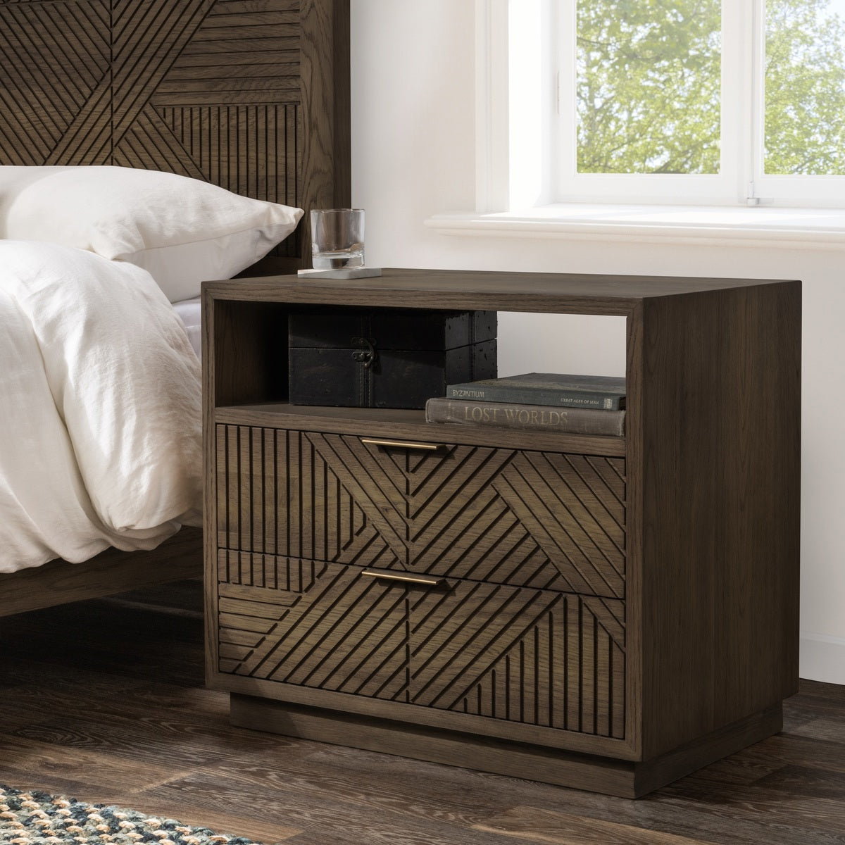 Classic Home Santa Clara 2 Drawer Nightstand