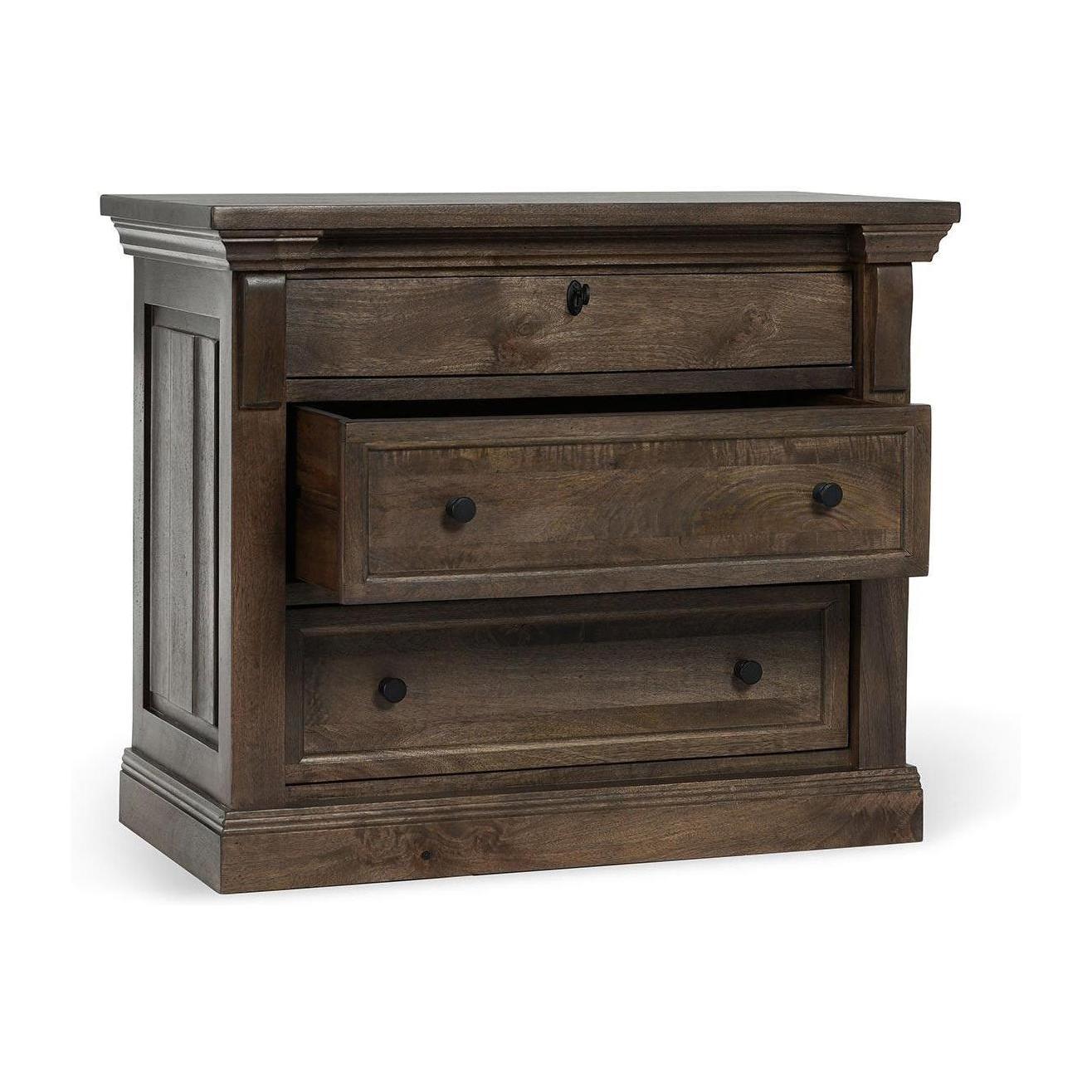 Classic Home Adelaide Solid Wood 3 Drawer Nightstand
