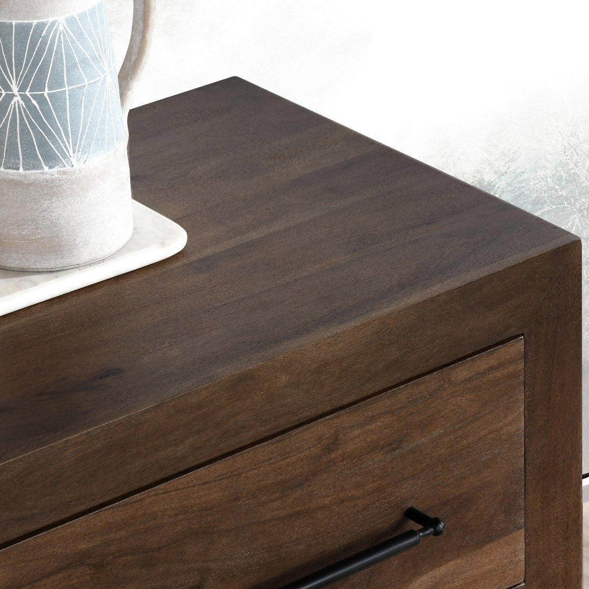 Classic Home Jaxon Solid Wood 2 Drawer Nightstand