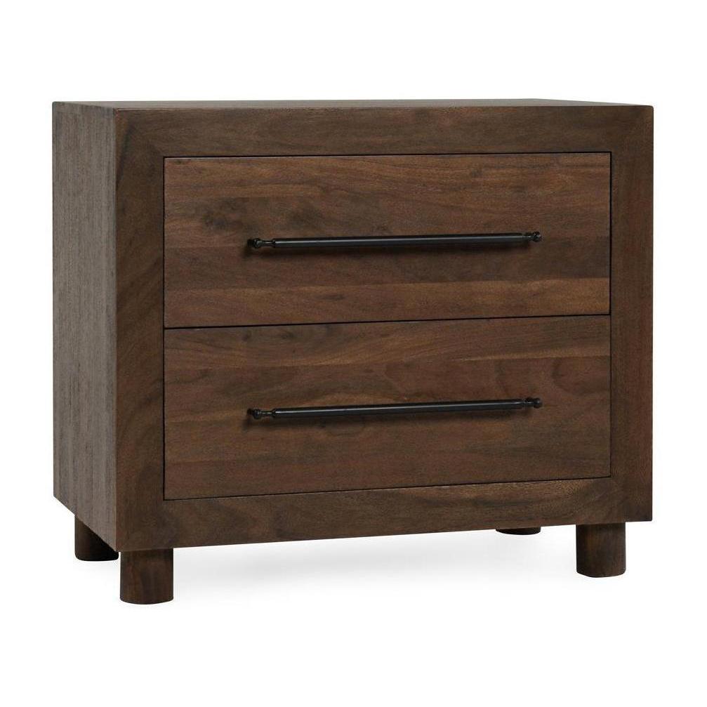 Classic Home Jaxon Solid Wood 2 Drawer Nightstand