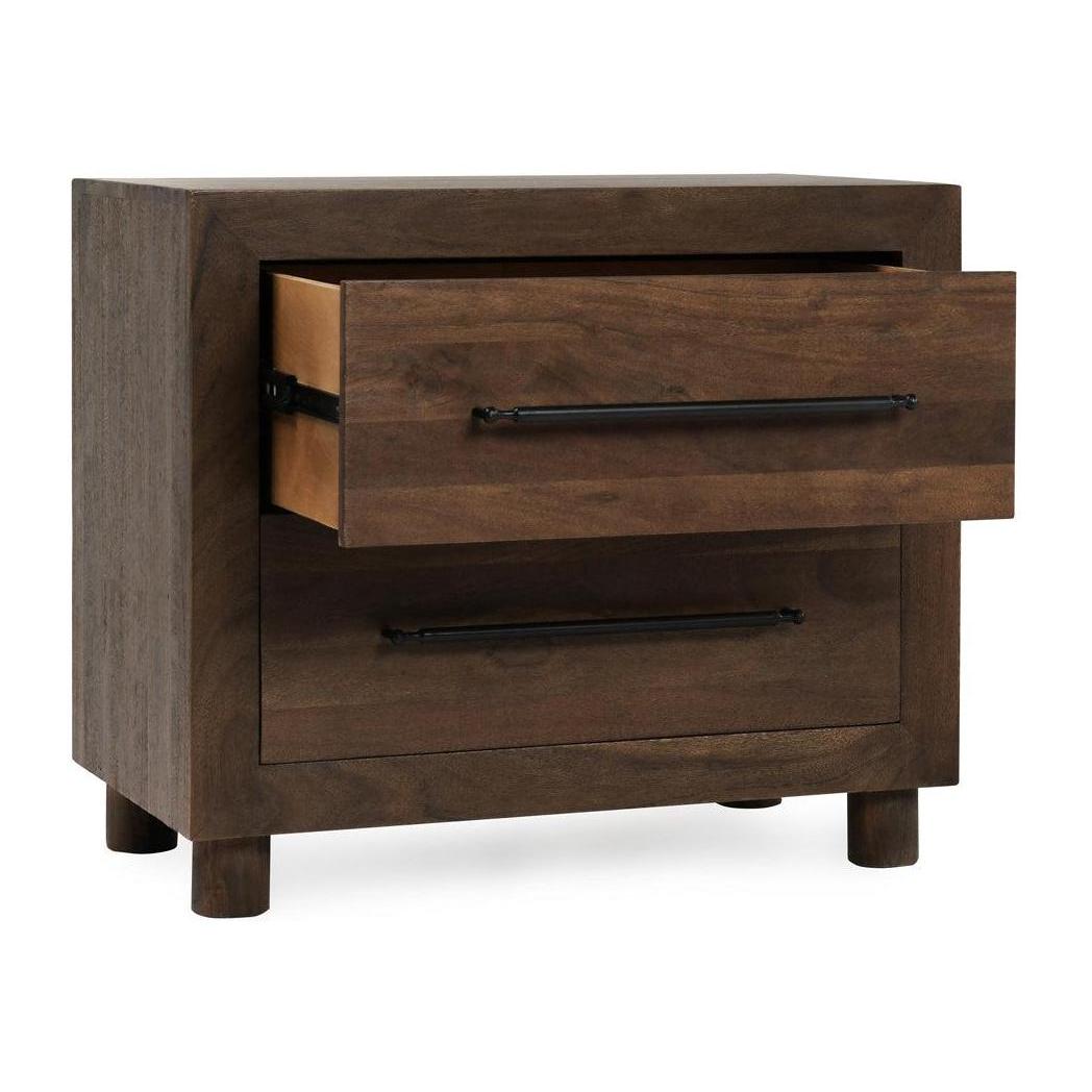 Classic Home Jaxon Solid Wood 2 Drawer Nightstand