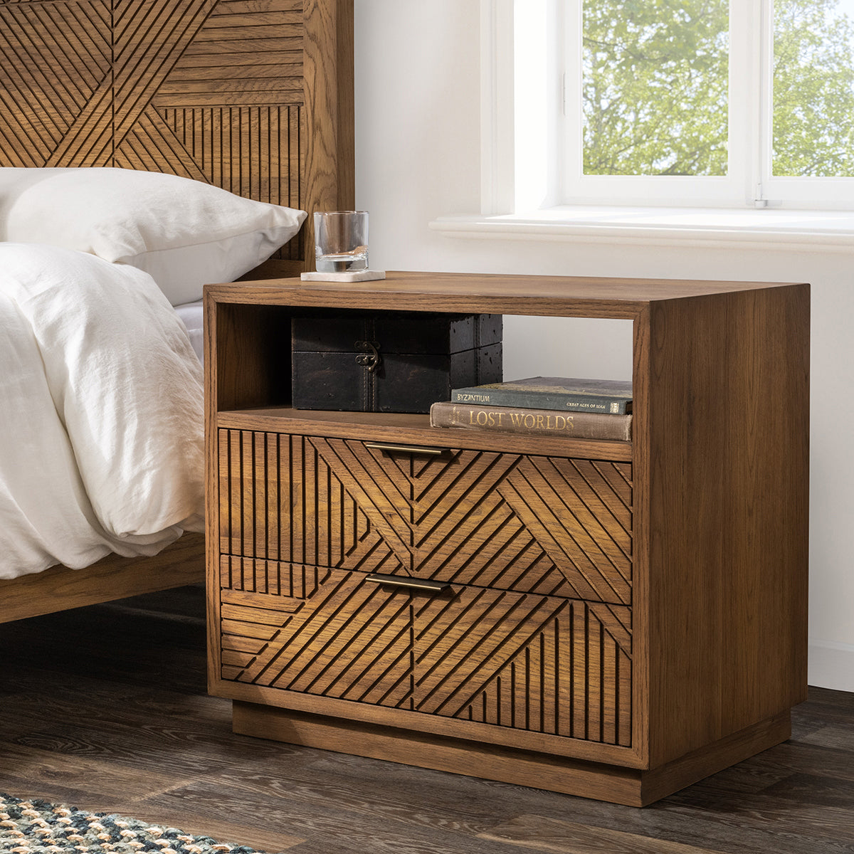 Classic Home Santa Clara 2 Drawer Nightstand