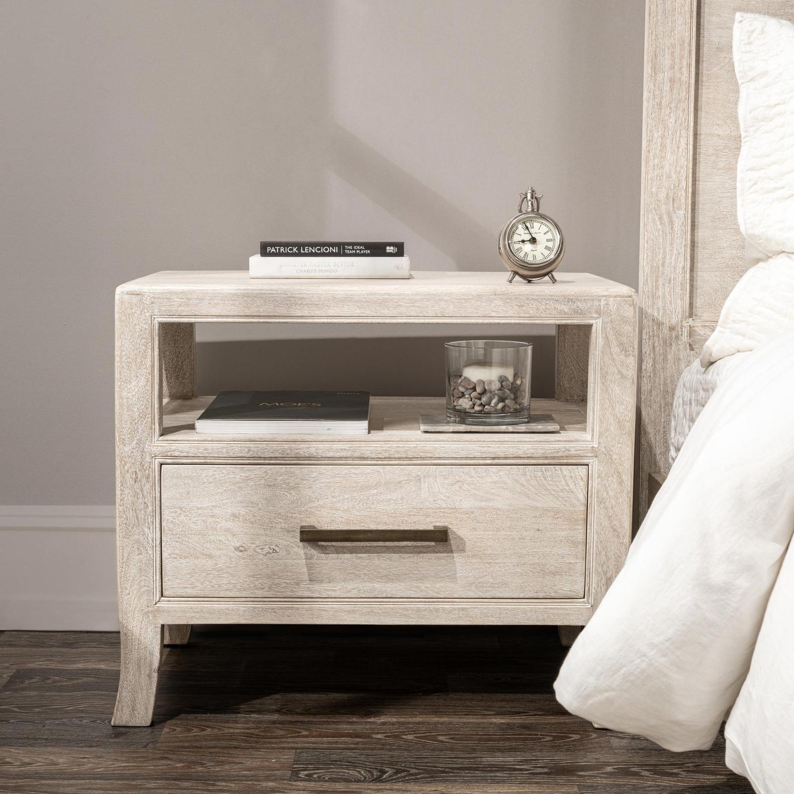 Classic Home Westmont Solid Wood 1 Drawer Nightstand