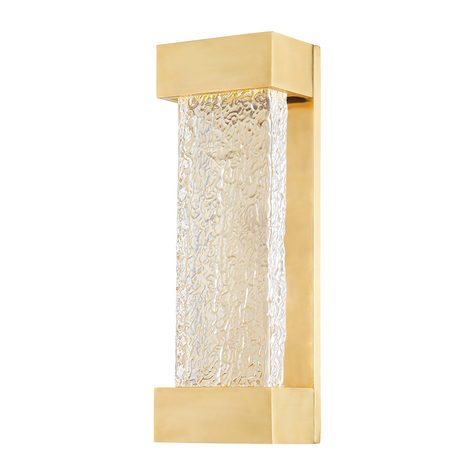 Hudson Valley Lighting Wharton 1 Light 5 inches Aged Brass Wall Sconce Wall Light DSC