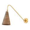 Hudson Valley Lighting Averack 1 Light 5.75 inch Aged Brass Plug-in Sconce Wall Light