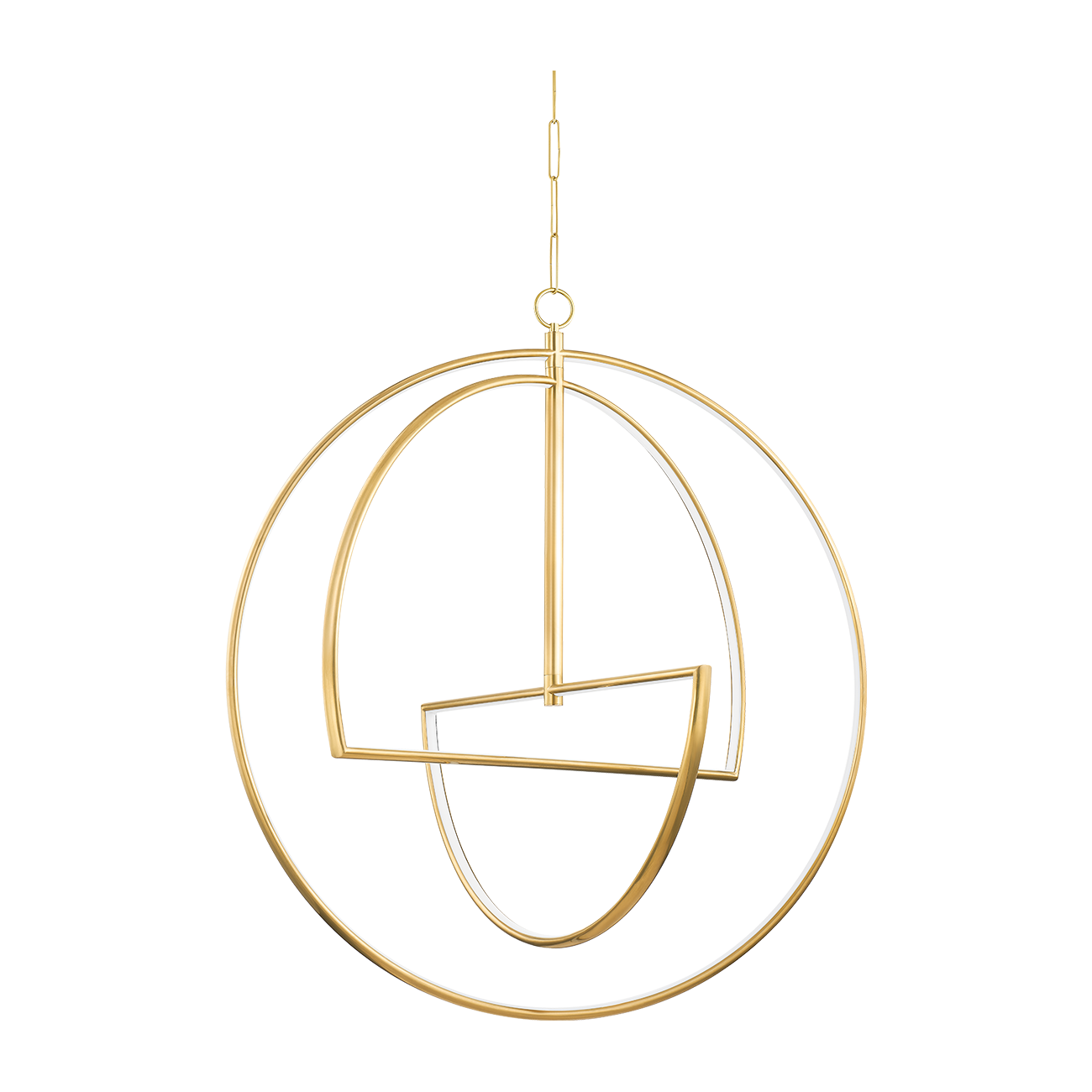 Hudson Valley Lighting Welland 3 Light 36 inch Aged Brass Chandelier Ceiling Light