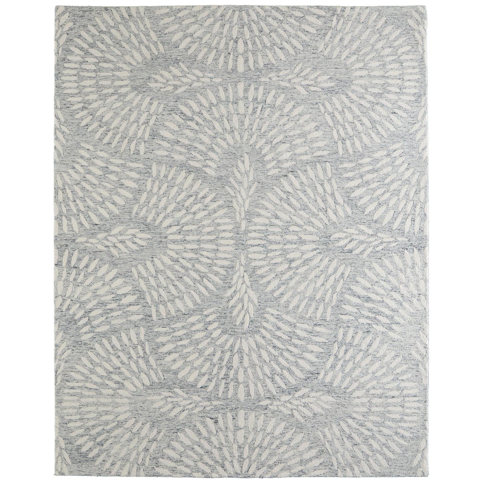Feizy Wallace 8A38F Modern Floral & Botanical Rug in Gray/Ivory