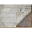 Feizy Elias 69FWF Modern Diamond Rug in Ivory/Blue/Brown