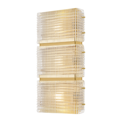 Corbett Mav 3 Light Vintage Brass Wall Sconce Wall Light