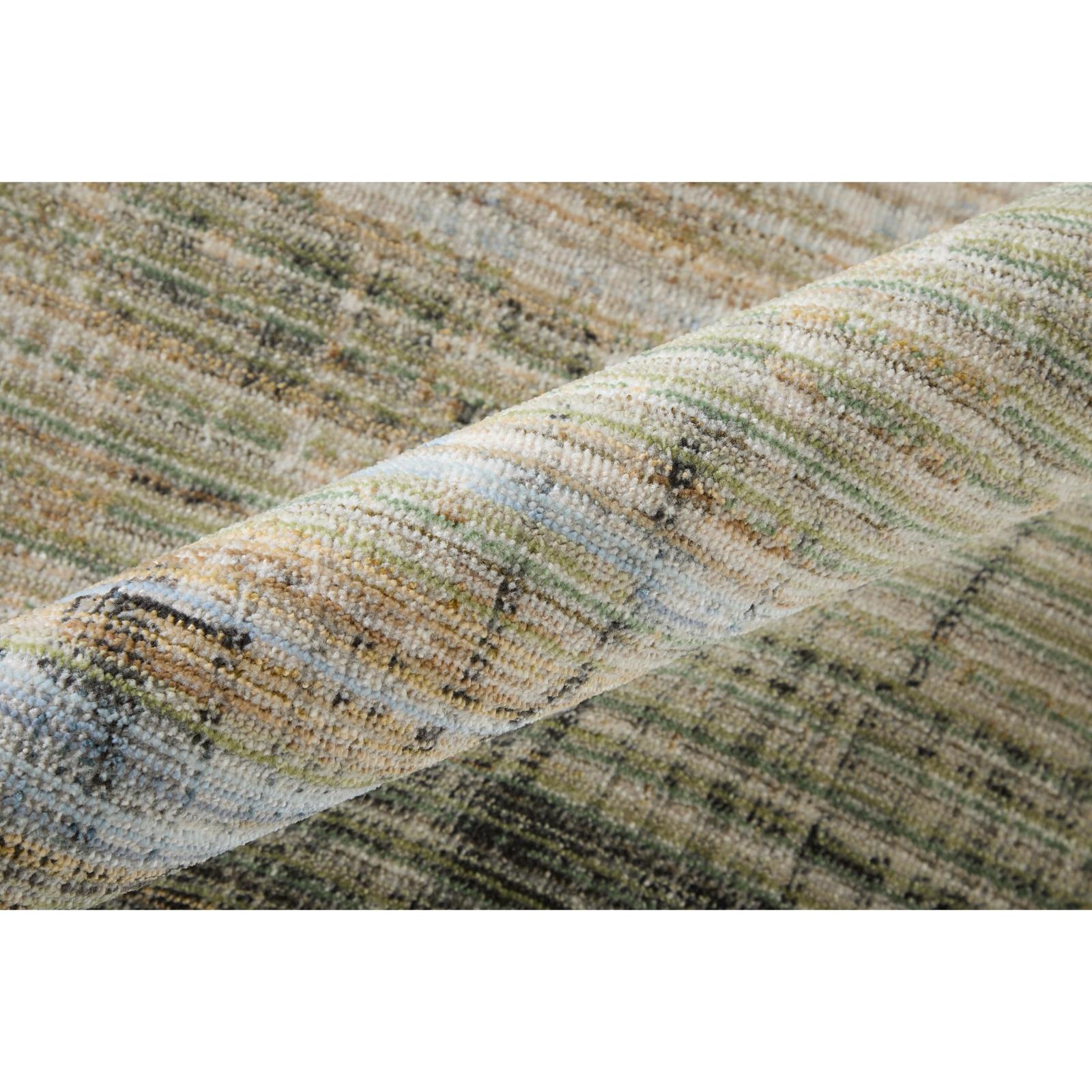 Feizy Greenwich 39U2F Modern Gradient & Ombre, Green/Black/Ivory, Rug