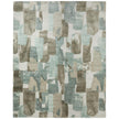 Feizy Kendall 8A59F Modern Abstract Rug in Green/Brown/Ivory