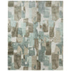Feizy Kendall 8A59F Modern Abstract Rug in Green/Brown/Ivory