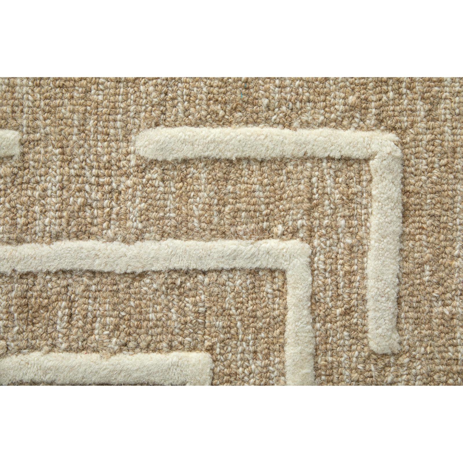 Feizy Fenner T8003 Transitional Geometric, Taupe/Ivory, Rug