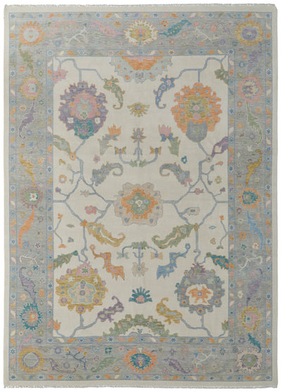 Feizy Karina 69G9F Rug in Ivory/Gray