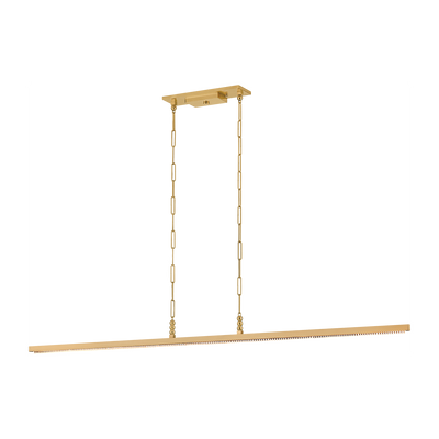 Corbett Cortina 1 Light Vintage Brass Linear Ceiling Light