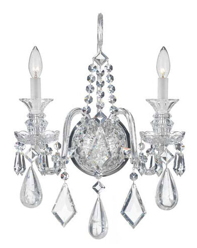 Schonbek Hamilton Rock Crystal 5501 2-Light Wall Sconce