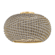 Hudson Valley Lighting Penarth 1 Light Aged Brass Flush Mount Ceiling Light