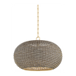 Hudson Valley Lighting Penarth 1 Light Aged Brass Pendant Ceiling Light