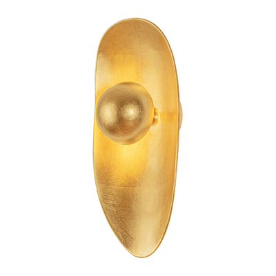 Corbett Meena 1 Light Vintage Gold Leaf Wall Sconce Wall Light