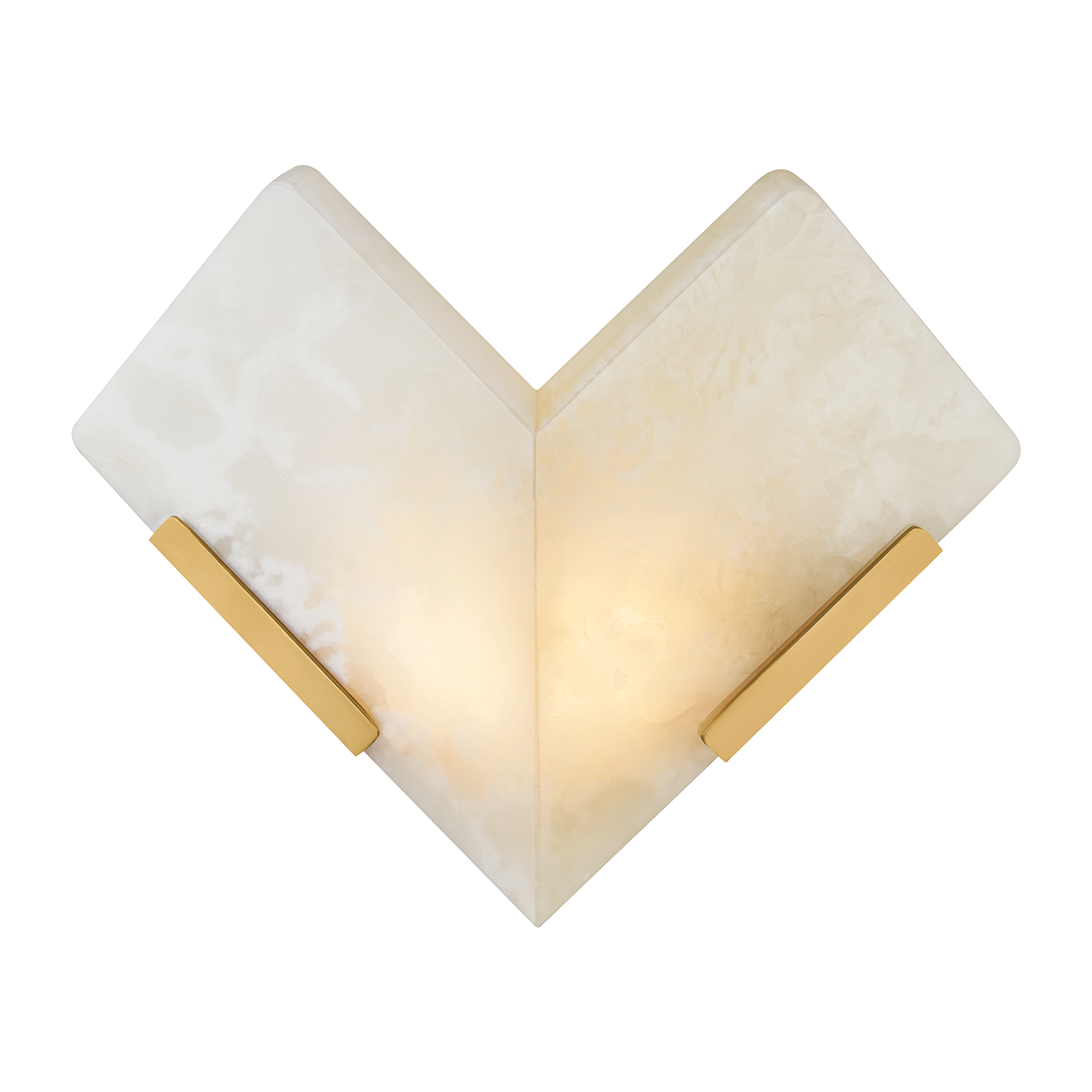 Corbett Geo 1 Light Vintage Brass Onyx Wall Sconce Wall Light