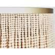 Classic Home Brittany Wood Beaded Round Chandelier Clearance