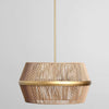 Classic Home Wendy Rattan Round Chandelier