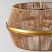 Classic Home Wendy Rattan Round Chandelier