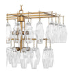 Classic Home Tressia Glass Round Chandelier