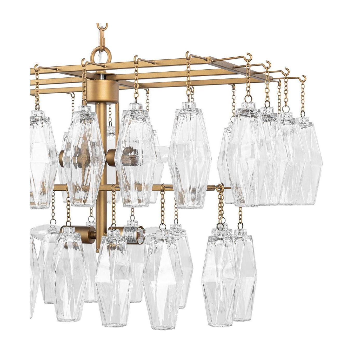 Classic Home Tressia Glass Round Chandelier