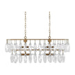 Classic Home Tressia Glass Round Chandelier