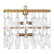 Classic Home Tressia Glass Round Chandelier